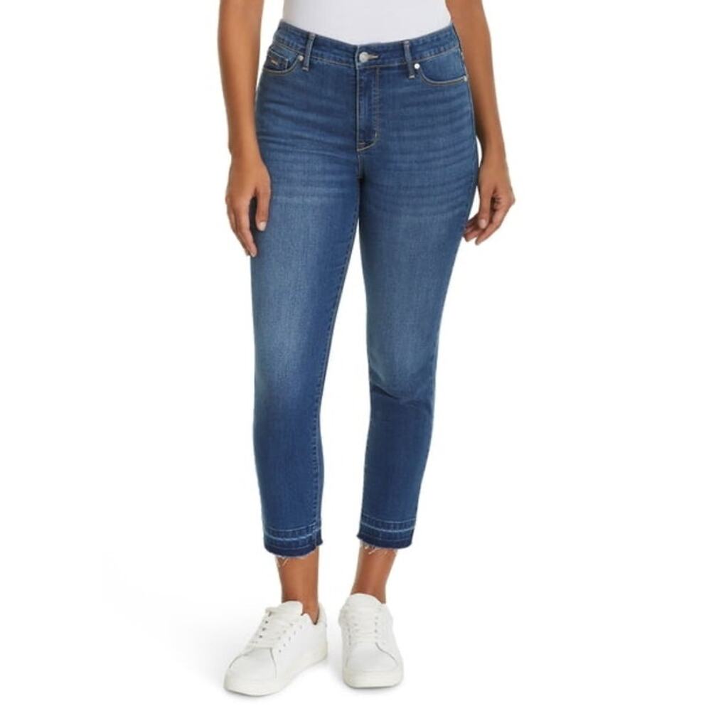 Nine West Jeans Womens Size 8 Dark Wash High Rise Gramercy Skinny Crop Ankle